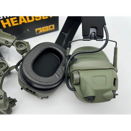6TH GEN TACTICAL HEADSET тактическая гарнитура, звукосниматель и шумоподавление, активные в Смоленске