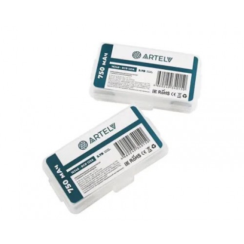 Аккумуляторные батареи RCR123 ARTELV 3.7V Li-Ion 750 mAh в Смоленске