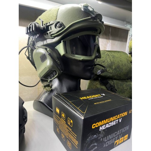 "COMMUNICATION HEADSET V" Активные тактические наушники для стрельбы в Смоленске
