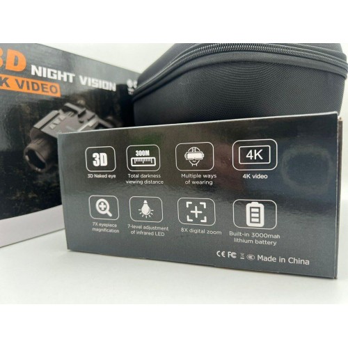 Бинокль ночного видения 3D NIGHT VISION / 4K VIDEO  (с креплением на голову)  в Смоленске