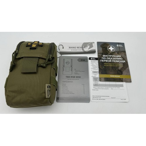 Военная тактическая аптечка RHINO RESCUE IFAK TRD MINI 11в1 в Смоленске