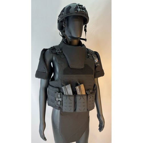 Бронежилет разгрузочный UNIVERSAL ARMOR в Смоленске (СВМПЭ + бронеплиты Бр5 класса) черный