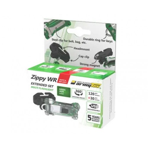 Наключный фонарь Armytek Zippy Extended Set WR (Green Jade) в Смоленске