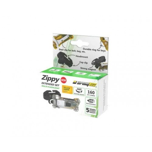 Наключный фонарь Armytek Zippy Extended Set (Yellow Amber) в Смоленске