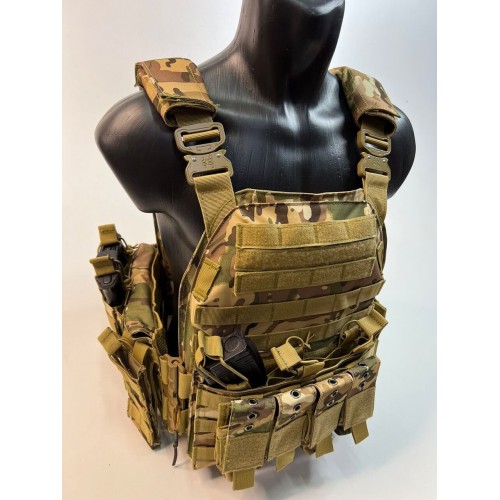 Жилет (плитник быстросъёмный/разгрузка) с возможностью установки боковых плит или боковых баллистических пакетов в Смоленске