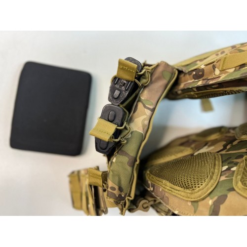 Жилет (плитник быстросъёмный/разгрузка) с возможностью установки боковых плит или боковых баллистических пакетов в Смоленске