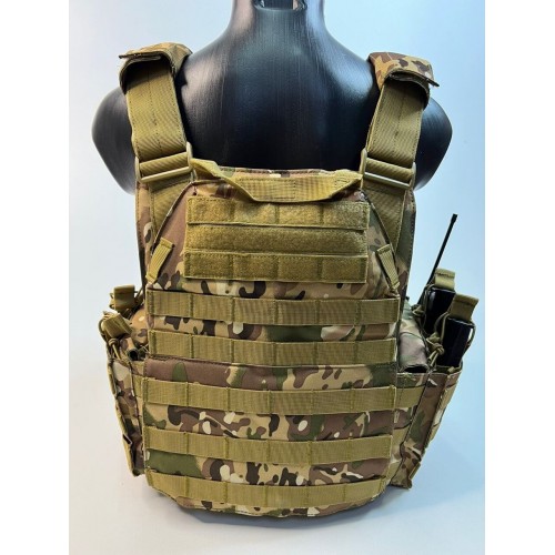 Жилет (плитник быстросъёмный/разгрузка) с возможностью установки боковых плит или боковых баллистических пакетов в Смоленске